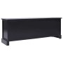 Mueble para TV madera maciza de paulownia negro 108x30x40 cm de vidaXL, Muebles TV - Ref: Foro24-338528, Precio: 108,90 €, De...