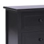 Mueble para TV madera maciza de paulownia negro 108x30x40 cm de vidaXL, Muebles TV - Ref: Foro24-338528, Precio: 108,90 €, De...