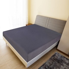 Jersey cotton fitted sheet in anthracite color 90x200 cm by vidaXL, Bed sheets - Ref: Foro24-136190, Price: 12,99 €, Discount: %