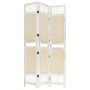 Divider screen with 3 cream fabric panels 105x165 cm by vidaXL, Room dividers - Ref: Foro24-338558, Price: 64,65 €, Discount: %