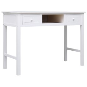 Solid Paulownia wood desk white 108x45x76 cm by vidaXL, Desks - Ref: Foro24-338537, Price: 109,49 €, Discount: %