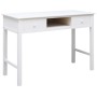 Solid Paulownia wood desk white 108x45x76 cm by vidaXL, Desks - Ref: Foro24-338537, Price: 109,49 €, Discount: %