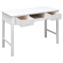 Escritorio de madera maciza de Paulownia blanco 108x45x76 cm de vidaXL, Escritorios - Ref: Foro24-338537, Precio: 109,49 €, D...