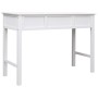 Solid Paulownia wood desk white 108x45x76 cm by vidaXL, Desks - Ref: Foro24-338537, Price: 109,49 €, Discount: %