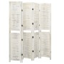 5 panel solid wood screen aged white 178.5x166cm by vidaXL, Room dividers - Ref: Foro24-338572, Price: 103,37 €, Discount: %