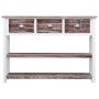 Aparador madera maciza de Paulownia marrón viejo 108x30x76 cm de vidaXL, Aparadores - Ref: Foro24-338544, Precio: 156,43 €, D...