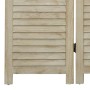 Biombo de 4 paneles de madera maciza de paulownia 140x165 cm de vidaXL, Divisores de ambientes - Ref: Foro24-338579, Precio: ...