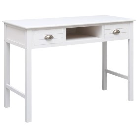 Solid Paulownia wood desk white 108x45x76 cm by vidaXL, Desks - Ref: Foro24-338535, Price: 111,04 €, Discount: %