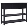 Black Paulownia solid wood sideboard 108x30x76 cm by vidaXL, Sideboards - Ref: Foro24-338551, Price: 142,83 €, Discount: %