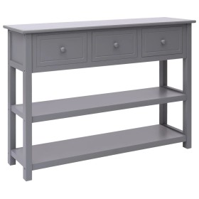 Solid gray Paulownia wood sideboard 108x30x76 cm by vidaXL, Sideboards - Ref: Foro24-338546, Price: 139,54 €, Discount: %