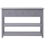 Solid gray Paulownia wood sideboard 108x30x76 cm by vidaXL, Sideboards - Ref: Foro24-338546, Price: 139,76 €, Discount: %