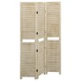 3-panel solid paulownia wood screen 105x165 cm by vidaXL, Room dividers - Ref: Foro24-338578, Price: 85,16 €, Discount: %