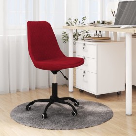 Silla de oficina giratoria tela rojo tinto de vidaXL, Sillas de oficina - Ref: Foro24-338396, Precio: 94,50 €, Descuento: %