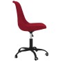 Red fabric swivel office chair by vidaXL, Office chairs - Ref: Foro24-338396, Price: 94,50 €, Discount: %