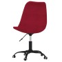 Red fabric swivel office chair by vidaXL, Office chairs - Ref: Foro24-338396, Price: 94,50 €, Discount: %