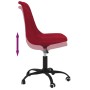 Red fabric swivel office chair by vidaXL, Office chairs - Ref: Foro24-338396, Price: 94,50 €, Discount: %