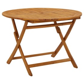 Mesa plegable de jardín de madera maciza de acacia 110 cm de vidaXL, Mesas de jardín - Ref: Foro24-316844, Precio: 151,55 €, ...