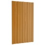 Wood-colored galvanized steel roof panel 12 units 80x45 cm by vidaXL, Ceiling - Ref: Foro24-317207, Price: 59,29 €, Discount: %