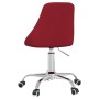 Red fabric swivel office chair by vidaXL, Office chairs - Ref: Foro24-339317, Price: 84,52 €, Discount: %