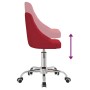 Red fabric swivel office chair by vidaXL, Office chairs - Ref: Foro24-339317, Price: 84,52 €, Discount: %