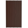 Brown galvanized steel roof panel 36 units 80x45 cm by vidaXL, Ceiling - Ref: Foro24-317206, Price: 131,59 €, Discount: %