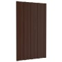 Brown galvanized steel roof panel 36 units 80x45 cm by vidaXL, Ceiling - Ref: Foro24-317206, Price: 131,59 €, Discount: %