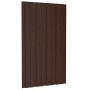 Brown galvanized steel roof panel 36 units 80x45 cm by vidaXL, Ceiling - Ref: Foro24-317206, Price: 131,59 €, Discount: %