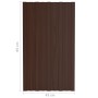 Brown galvanized steel roof panel 36 units 80x45 cm by vidaXL, Ceiling - Ref: Foro24-317206, Price: 131,59 €, Discount: %