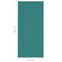 Panel para tejado acero galvanizado verde 36 unidades 100x45 cm de vidaXL, Techo - Ref: Foro24-317212, Precio: 139,99 €, Desc...