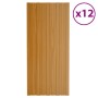 Panel de tejado acero galvanizado color madera 12 uds 100x45 cm de vidaXL, Techo - Ref: Foro24-317219, Precio: 78,96 €, Descu...