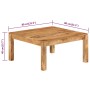 Couchtisch aus massivem Akazienholz, 80 x 80 x 40 cm von vidaXL, Couchtisch - Ref: Foro24-338031, Preis: 153,05 €, Rabatt: %