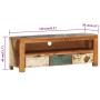 Recycled solid wood TV cabinet 110x30x40 cm by vidaXL, TV Furniture - Ref: Foro24-338028, Price: 166,01 €, Discount: %