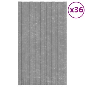 Panel para tejado acero galvanizado plata 36 unidades 80x45 cm de vidaXL, Techo - Ref: Foro24-317210, Precio: 132,99 €, Descu...