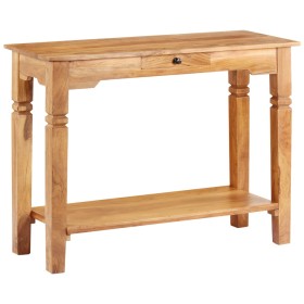 Solid acacia wood console table 100x40x76 cm by vidaXL, Side tables - Ref: Foro24-338033, Price: 195,99 €, Discount: %