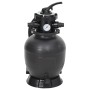 Sand filter for pools with 6-way black valve by vidaXL, Pool and spa filters - Ref: Foro24-93395, Price: 178,52 €, Discount: %