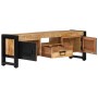 Solid mango wood TV cabinet 120x30x40 cm by vidaXL, TV Furniture - Ref: Foro24-338222, Price: 211,99 €, Discount: %