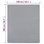 Jersey fitted sheets 2 pcs gray cotton 140x200cm by vidaXL, Bed sheets - Ref: Foro24-136205, Price: 24,02 €, Discount: %