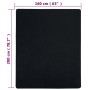 Jersey fitted sheets 2 pcs black cotton 160x200 cm by vidaXL, Bed sheets - Ref: Foro24-136217, Price: 27,00 €, Discount: %