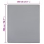 Jersey fitted sheets 2 pcs gray cotton 160x200 cm by vidaXL, Bed sheets - Ref: Foro24-136207, Price: 28,52 €, Discount: %