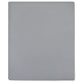 Fitted sheet in gray cotton jersey 100x200 cm by vidaXL, Bed sheets - Ref: Foro24-136202, Price: 14,08 €, Discount: %