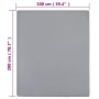 Fitted sheet in gray cotton jersey 100x200 cm by vidaXL, Bed sheets - Ref: Foro24-136202, Price: 14,08 €, Discount: %