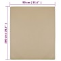 Sábana bajera jersey algodón gris taupe 90x200 cm de vidaXL, Sábanas - Ref: Foro24-136220, Precio: 13,25 €, Descuento: %