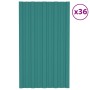 Panel para tejado acero galvanizado verde 36 unidades 80x45 cm de vidaXL, Techo - Ref: Foro24-317200, Precio: 112,93 €, Descu...