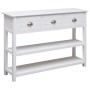 Solid white paulownia wood sideboard 108x30x76 cm by vidaXL, Sideboards - Ref: Foro24-338545, Price: 140,11 €, Discount: %