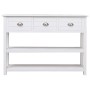 Solid white paulownia wood sideboard 108x30x76 cm by vidaXL, Sideboards - Ref: Foro24-338545, Price: 140,11 €, Discount: %