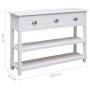 Solid white paulownia wood sideboard 108x30x76 cm by vidaXL, Sideboards - Ref: Foro24-338545, Price: 140,11 €, Discount: %