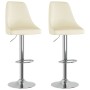 Kitchen stools 2 units in cream fabric by vidaXL, Kitchen stools - Ref: Foro24-339332, Price: 126,99 €, Discount: %