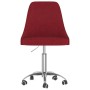 Silla de oficina giratoria de tela rojo tinto de vidaXL, Sillas de oficina - Ref: Foro24-339341, Precio: 83,49 €, Descuento: %