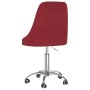 Silla de oficina giratoria de tela rojo tinto de vidaXL, Sillas de oficina - Ref: Foro24-339341, Precio: 83,49 €, Descuento: %