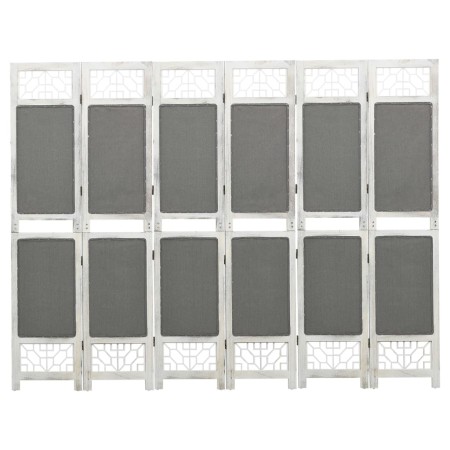 Divider screen with 6 gray fabric panels 210x165 cm by vidaXL, Room dividers - Ref: Foro24-338557, Price: 99,32 €, Discount: %